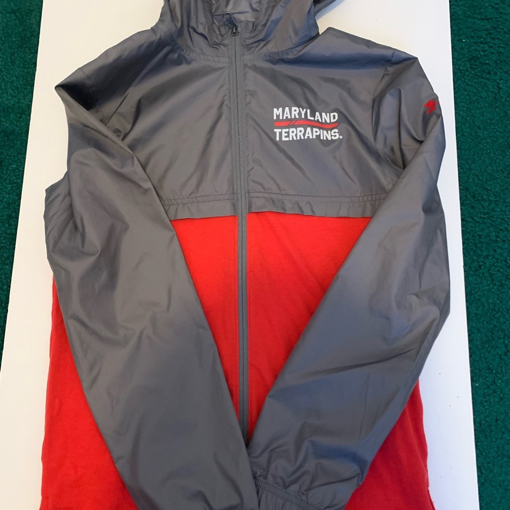 Nike Kids Raincoat - Gray and Red